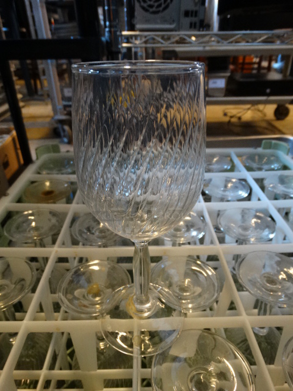25 Wine Glasses in Dish Caddy. Includes 3x3x7.5. 25 Times Your Bid! - Image 1 of 2