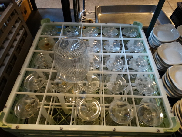 25 Wine Glasses in Dish Caddy. Includes 3x3x7.5. 25 Times Your Bid! - Image 2 of 2
