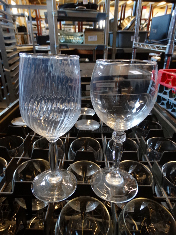 24 Wine Glasses in Dish Caddy. Includes 3x3x7.5. 24 Times Your Bid! - Image 1 of 2