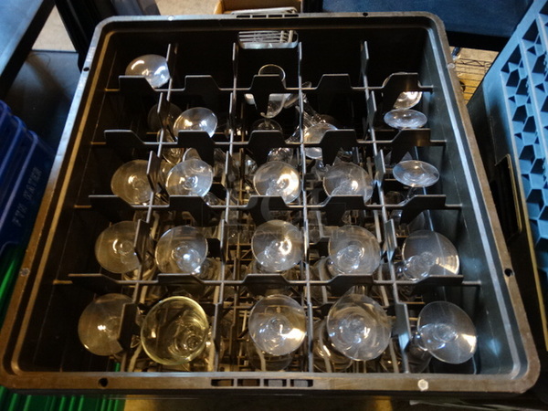 24 Various Stemmed Glasses in Dish Caddy. Includes 3x3x5.5. 24 Times Your Bid! - Image 2 of 2