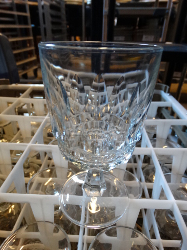 25 Wine Glasses in Dish Caddy. 3x3x5.5. 22 Times Your Bid! - Image 1 of 2