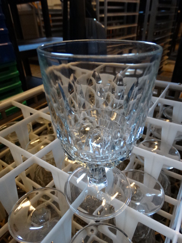 25 Wine Glasses in Dish Caddy. 3x3x5.5. 22 Times Your Bid! - Image 2 of 2