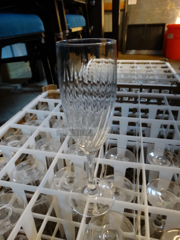 22 Champagne Glasses in Dish Caddy. 2x2x7.5. 22 Times Your Bid!
