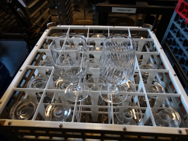 25 Various Wine Glasses in Dish Caddy. 3x3x6. 25 Times Your Bid! - Image 2 of 2