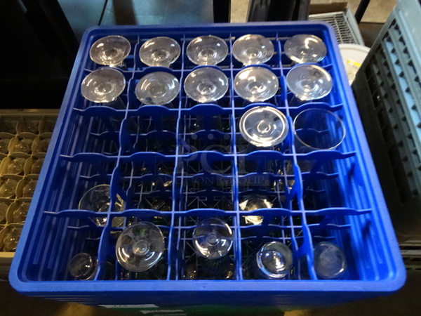 19 Various Glasses; Footed Glasses and Wine Glasses in Dish Caddy. Includes 3x3x9. 19 Times Your Bid! - Image 2 of 2