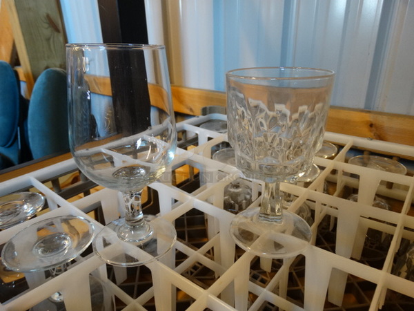 12 Various Wine Glasses in Dish Caddy. Includes 3x3x6. 12 Times Your Bid!