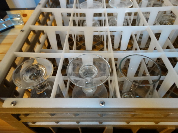 12 Various Wine Glasses in Dish Caddy. Includes 3x3x6. 12 Times Your Bid! - Image 2 of 3