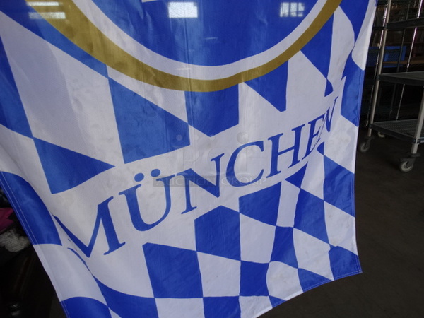 Munchen Blue, White and Gold Colored Flag. 46" - Image 2 of 4