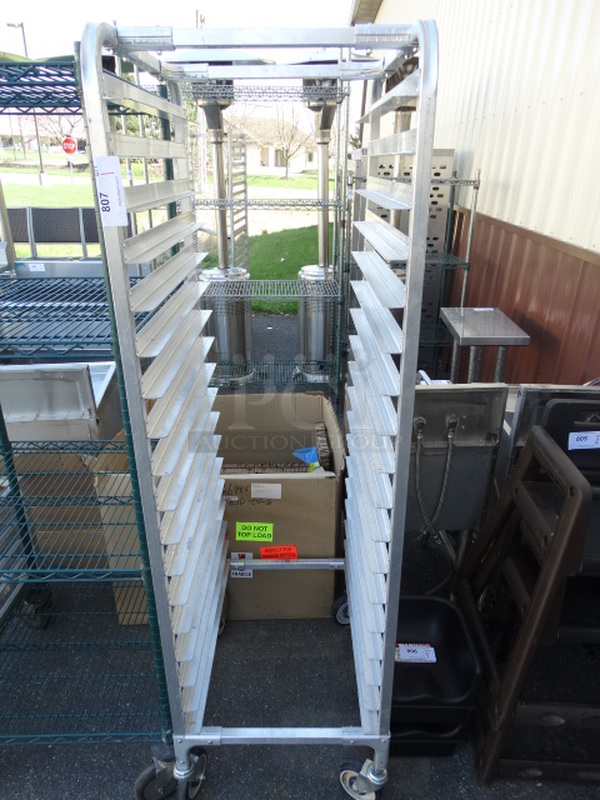 Metal Commercial Pan Transport Rack on Commercial Casters. 20.5x26x69 - Image 1 of 3