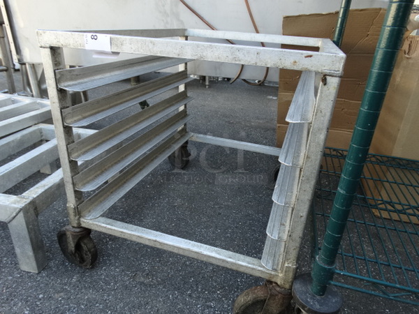 Metal Commercial Pan Transport Rack on Commercial Casters. 20.5x26x23 - Image 2 of 3