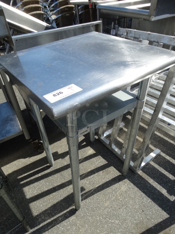 Stainless Steel Table w/ Metal Undershelf. 24x24x36 - Image 2 of 3
