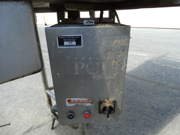 Stainless Steel Commercial L Shaped Right Side Dirty Side Dishwasher Table. 96x74x88 - Image 4 of 8