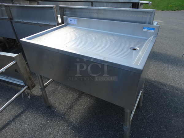 Stainless Steel Commercial Drainboard. 36x22x33 - Image 2 of 3