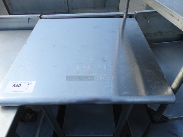 Stainless Steel Commercial Table w/ Metal Undershelf. 24x24x35 - Image 2 of 4