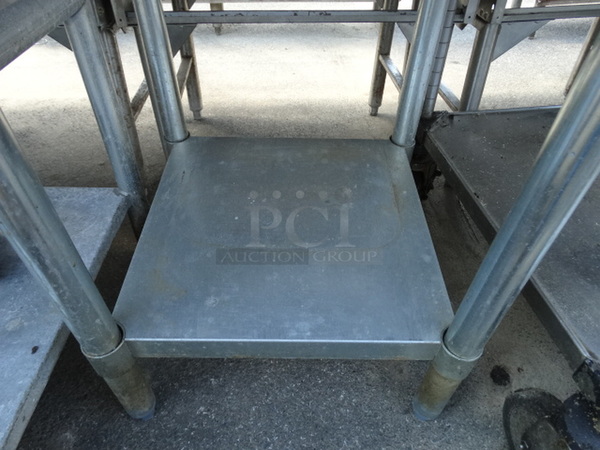 Stainless Steel Commercial Table w/ Metal Undershelf. 24x24x35 - Image 4 of 4