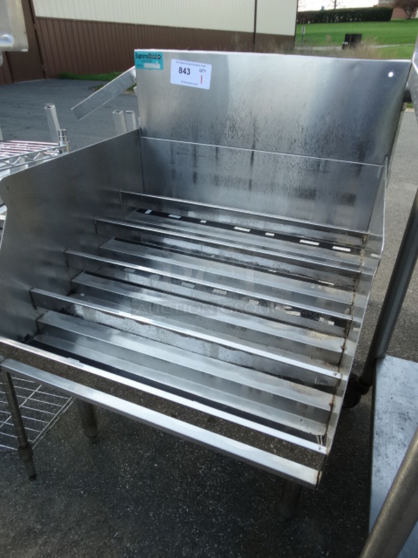 Stainless Steel Commercial Back Bar Bottle Stand. 24x24x37 - Image 2 of 4