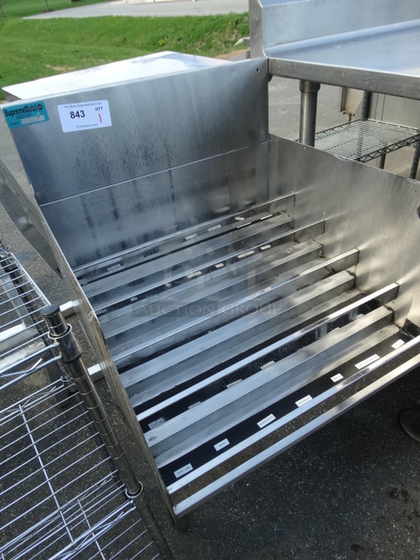 Stainless Steel Commercial Back Bar Bottle Stand. 24x24x37 - Image 3 of 4