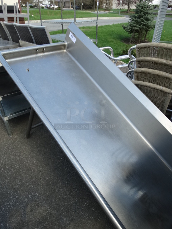 Stainless Steel Commercial Left Side Clean Side Dishwasher Table. 78x30x45 - Image 2 of 4