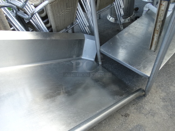 Stainless Steel Commercial Left Side Clean Side Dishwasher Table. 78x30x45 - Image 3 of 4