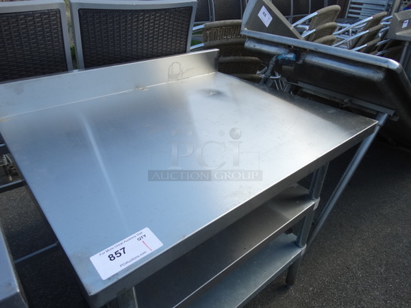 Stainless Steel Commercial Table w/ 2 Metal Undershelves. 36x30x38 - Image 3 of 4