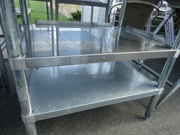 Stainless Steel Commercial Table w/ 2 Metal Undershelves. 36x30x38 - Image 4 of 4