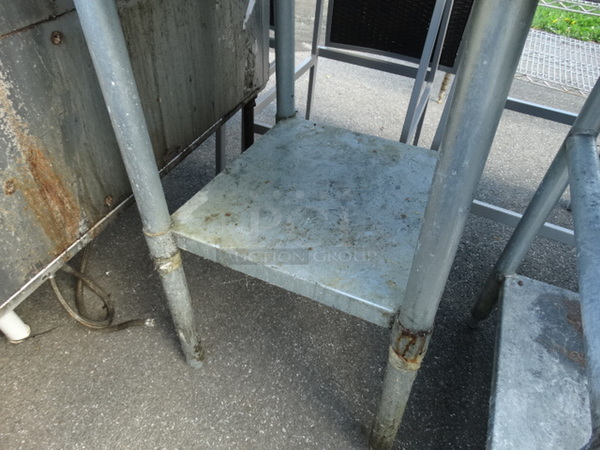 Stainless Steel Commercial Table w/ Metal Undershelf. 24x24x34 - Image 3 of 3