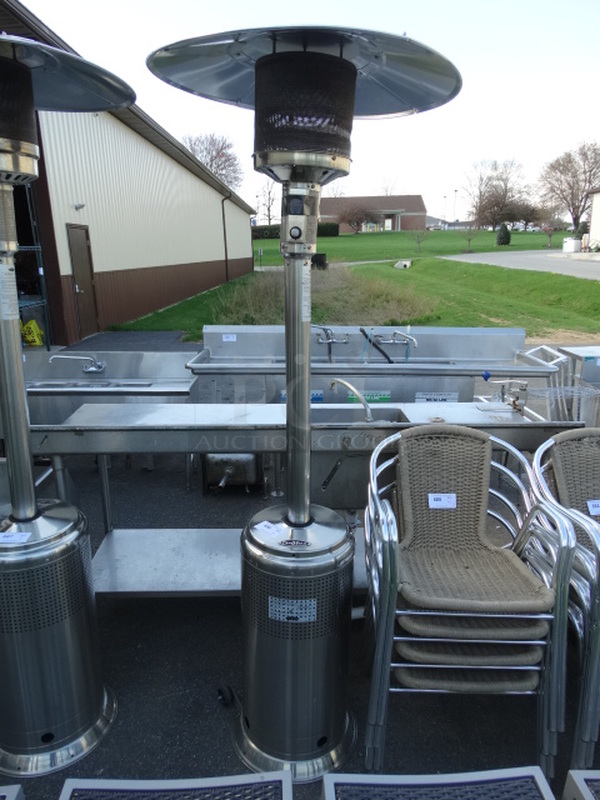 Fire Sense Stainless Steel Commercial Propane Gas Powered Patio Heater. 30x30x84 - Image 1 of 6