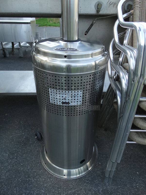 Fire Sense Stainless Steel Commercial Propane Gas Powered Patio Heater. 30x30x84 - Image 3 of 6