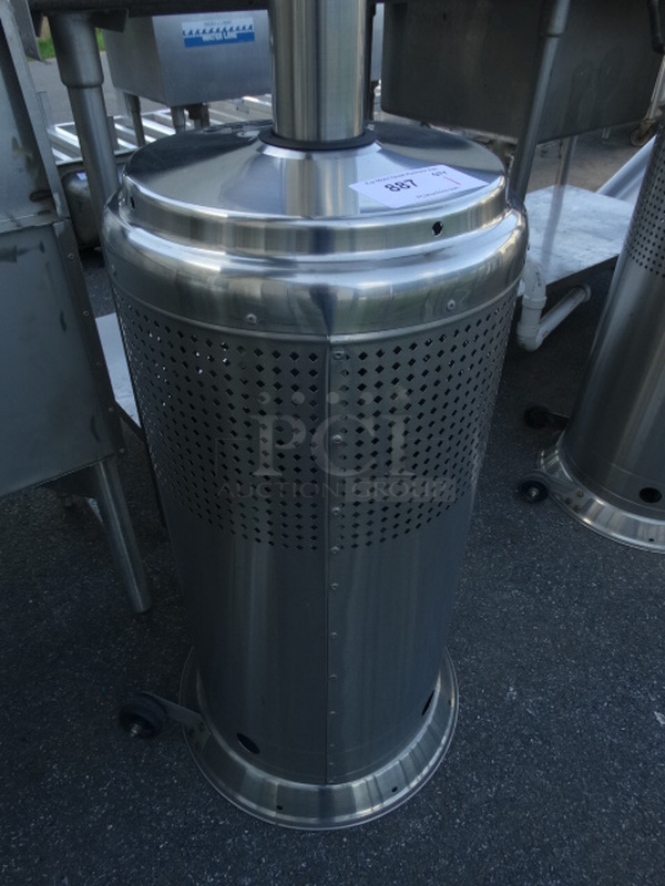 Fire Sense Stainless Steel Commercial Propane Gas Powered Patio Heater. 30x30x84 - Image 5 of 6