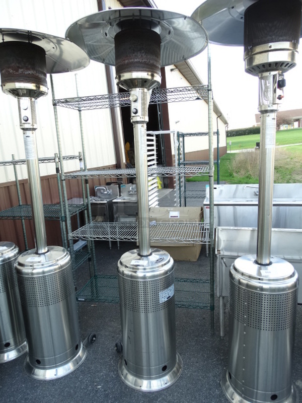 Fire Sense Stainless Steel Commercial Propane Gas Powered Patio Heater. 30x30x84 - Image 2 of 7