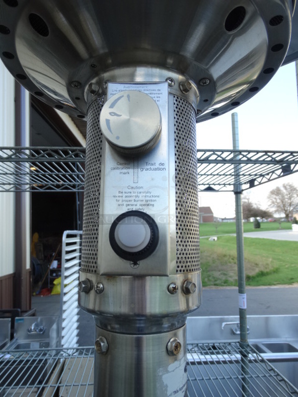 Fire Sense Stainless Steel Commercial Propane Gas Powered Patio Heater. 30x30x84 - Image 4 of 7