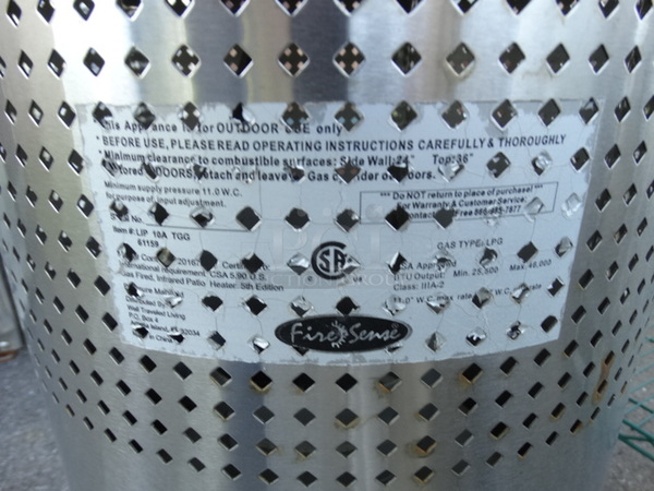 Fire Sense Stainless Steel Commercial Propane Gas Powered Patio Heater. 30x30x84 - Image 6 of 7