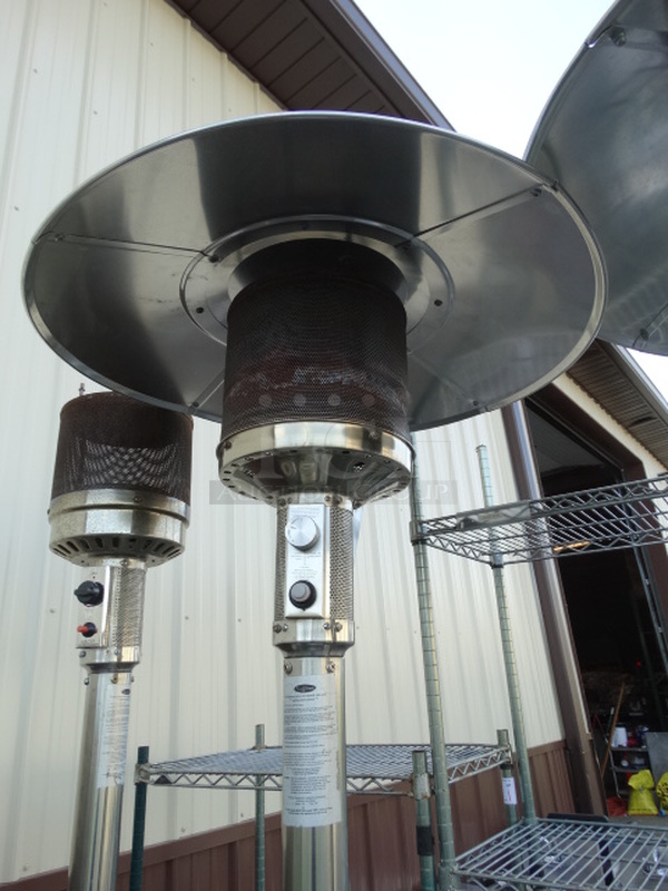 Fire Sense Stainless Steel Commercial Propane Gas Powered Patio Heater. 30x30x84 - Image 3 of 7