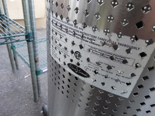 Fire Sense Stainless Steel Commercial Propane Gas Powered Patio Heater. 30x30x84 - Image 7 of 7