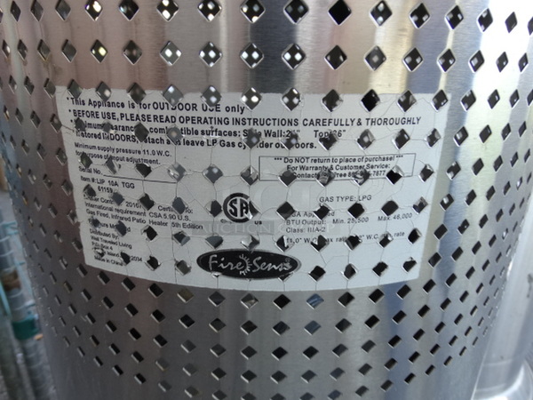 Fire Sense Stainless Steel Commercial Propane Gas Powered Patio Heater. 30x30x84 - Image 4 of 6