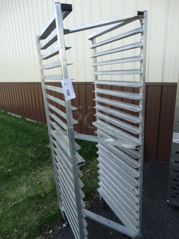 Metal Commercial Pan Transport Rack on Commercial Casters. 20x26x70 - Image 2 of 4