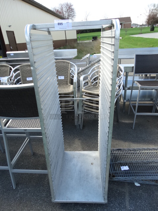 Metal Commercial Pan Transport Rack on Commercial Casters. 20x26x62 - Image 1 of 4