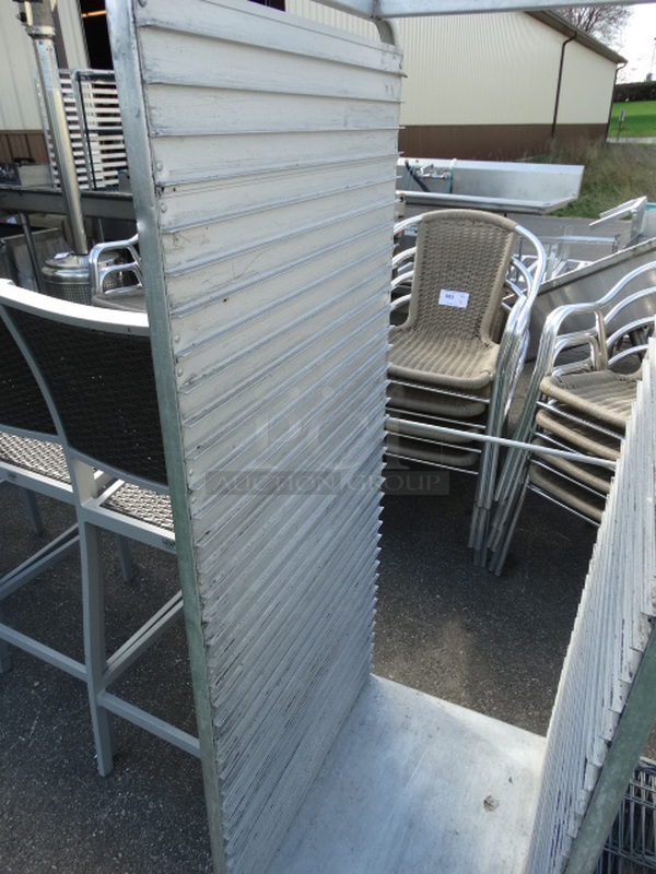 Metal Commercial Pan Transport Rack on Commercial Casters. 20x26x62 - Image 2 of 4