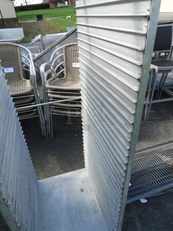 Metal Commercial Pan Transport Rack on Commercial Casters. 20x26x62 - Image 3 of 4