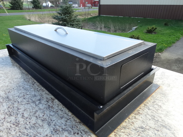 AMAZING! Commercial Propane Gas Powered Fire Pit on Bar Height Wrap Around Granite Table. 80x46x55 - Image 4 of 12