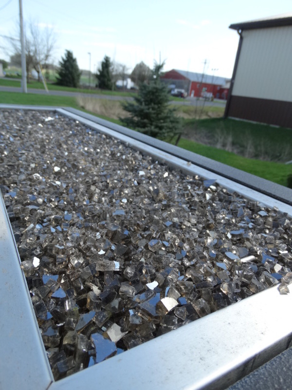 AMAZING! Commercial Propane Gas Powered Fire Pit on Bar Height Wrap Around Granite Table. 80x46x55 - Image 5 of 12
