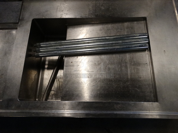 Stainless Steel Commercial Table w/ 2 Basins. 93x38x17 - Image 2 of 7