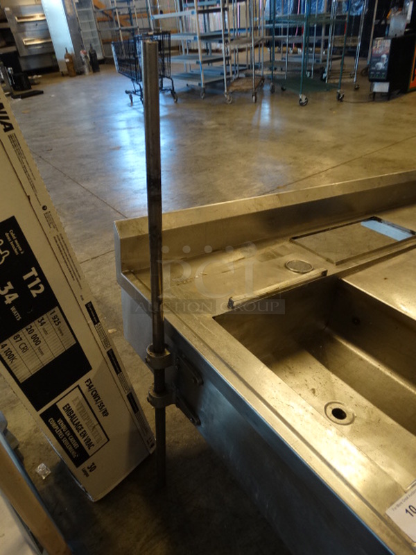 Stainless Steel Commercial Table w/ 2 Basins. 93x38x17 - Image 4 of 7