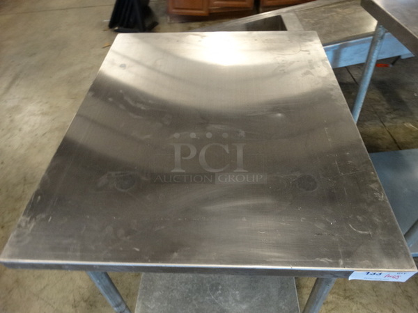 Stainless Steel Tabletop and Metal Undershelf. 30x36x3, 31x28x2 - Image 3 of 4