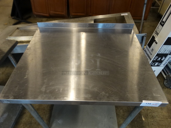 Stainless Steel Tabletop and Metal Undershelf. 36x30x4, 31x25x2.5 - Image 2 of 5
