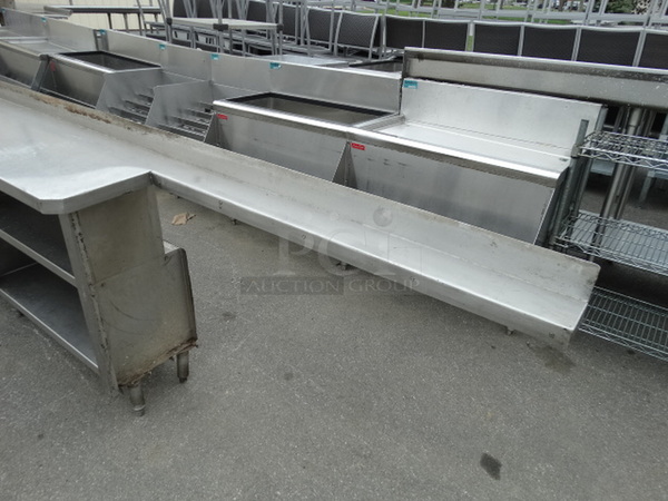 Stainless Steel Counter w/ Undershelves. 228x15x36 - Image 2 of 8
