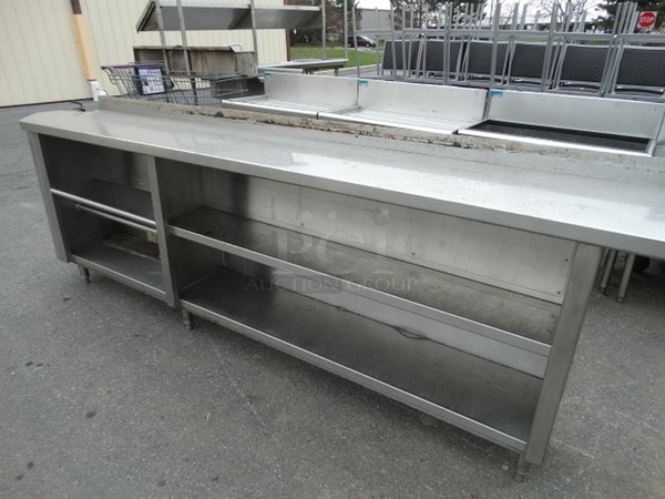 Stainless Steel Counter w/ Undershelves. 228x15x36 - Image 5 of 8