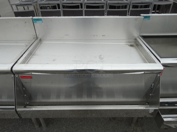 Stainless Steel Commercial Drainboard w/ Speedwell. 36x24x37 - Image 1 of 4