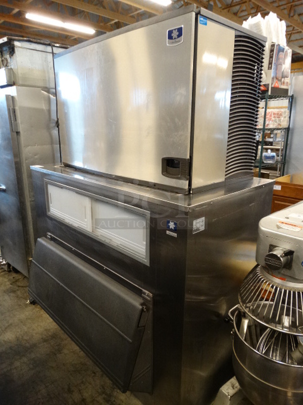 2 GORGEOUS! Items; 2015 Manitowoc Model IY1805W-261 Stainless Steel Commercial Ice Machine Head on Manitowoc Model F1325 Stainless Steel Commercial Ice Machine Bin. 208-230 Volts, 1 Phase. 60x36x78. 2 Times Your Bid! Makes One Unit - Image 4 of 10
