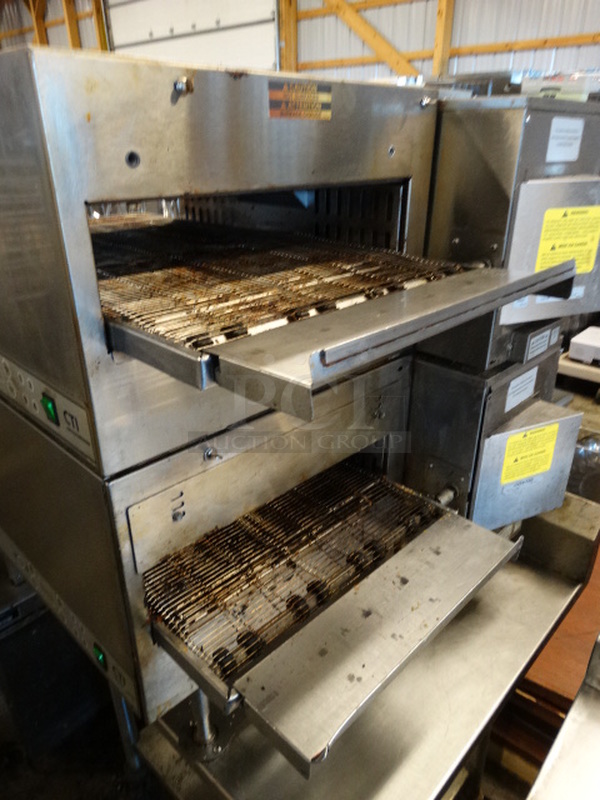 2 BEAUTIFUL! Lincoln Impinger Model 2501000U0001620 Stainless Steel Commercial Countertop Electric Powered Conveyor Pizza Oven. 208 Volts, 1 Phase. 40x32x34. 2 Times Your Bid! - Image 4 of 7